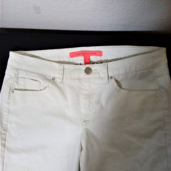 LOVE MANGO BASIC Jeans -White-SZ 4 - Picture 7 of 9